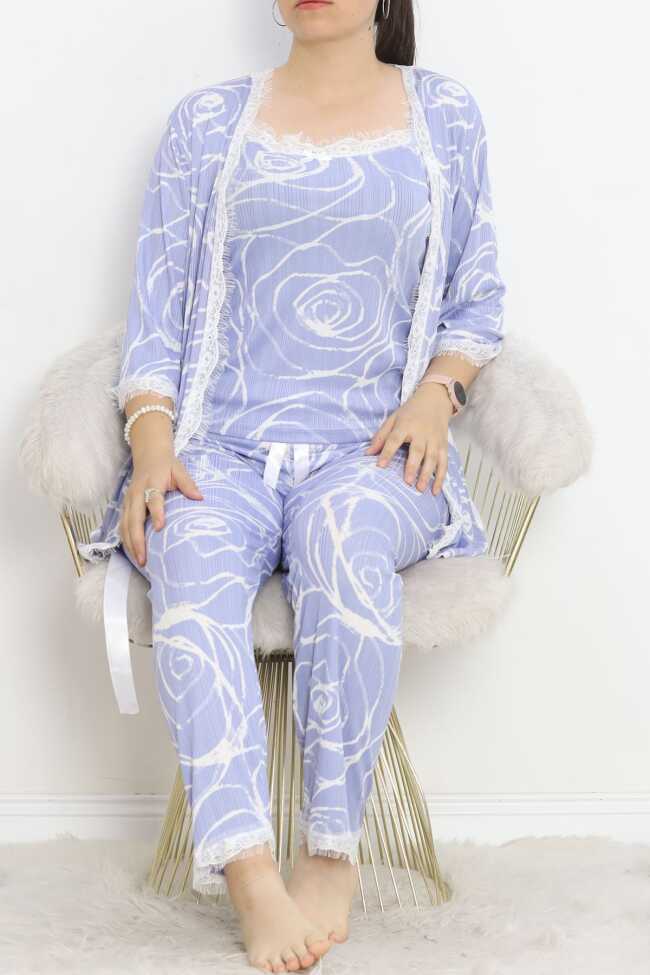 Battal Pegasus Set Pijama Takımı Mavi - 2