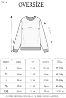 Bisiklet Yaka Baskılı SweatShirt - Beyaz - 2