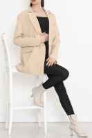 Blazer Ceket Bej - 6