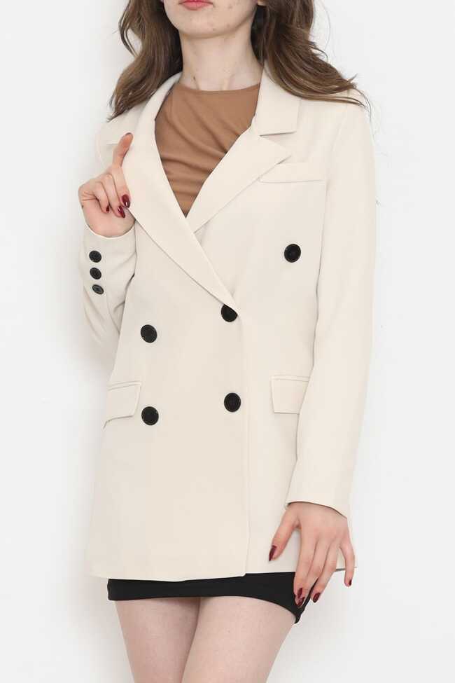 Blazer Ceket Bej - 1