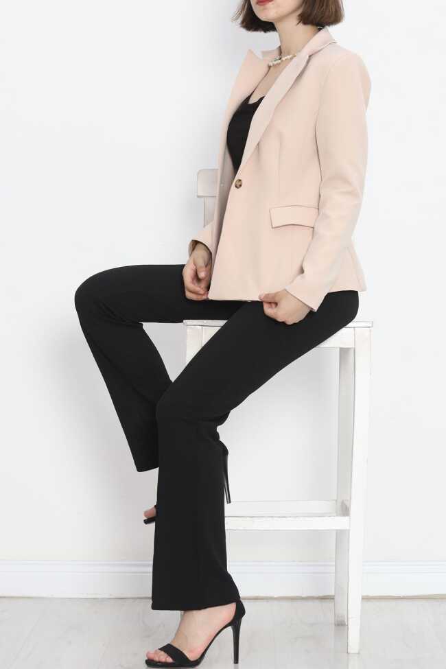 Blazer Ceket Bej - 6