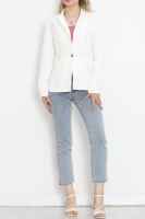 Blazer Ceket Beyaz - 2