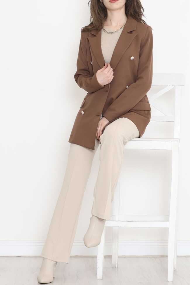 Blazer Ceket Kahve - 6