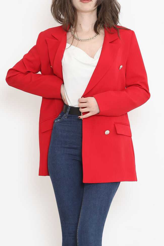 Blazer Ceket Kırmızı - 3