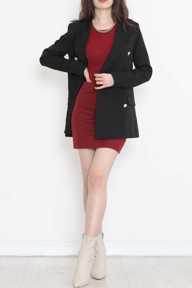 Blazer Ceket Siyah - 3