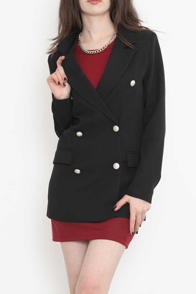 Blazer Ceket Siyah - 4