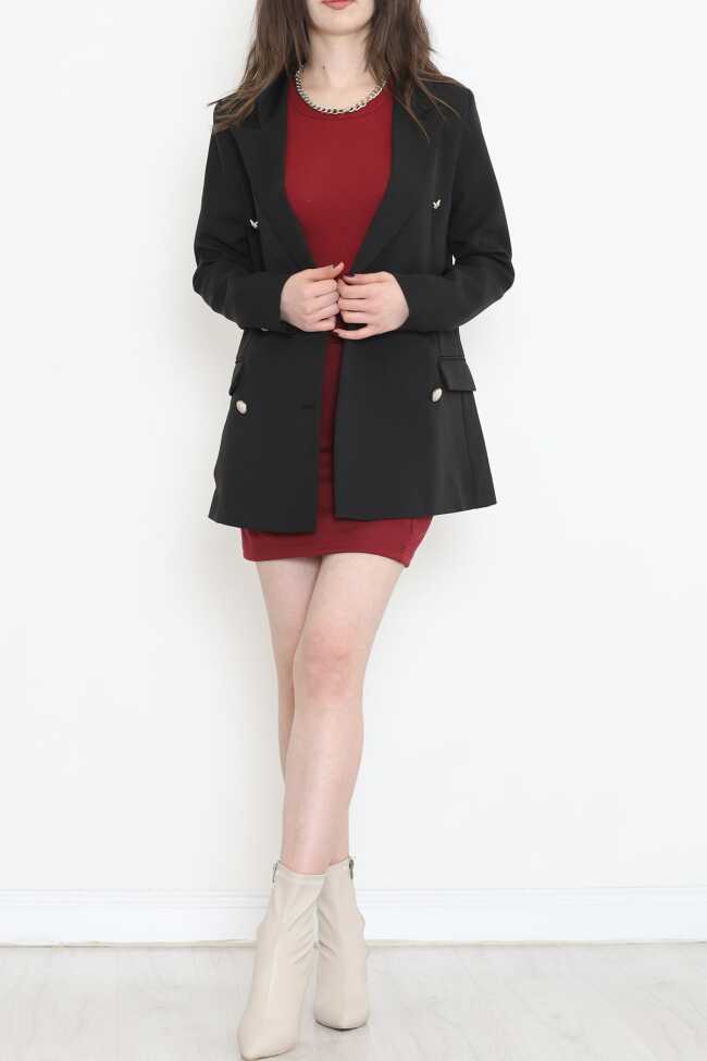 Blazer Ceket Siyah - 5