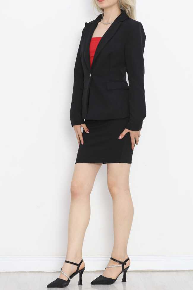 Blazer Ceket Siyah - 2