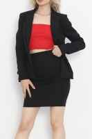 Blazer Ceket Siyah - 5