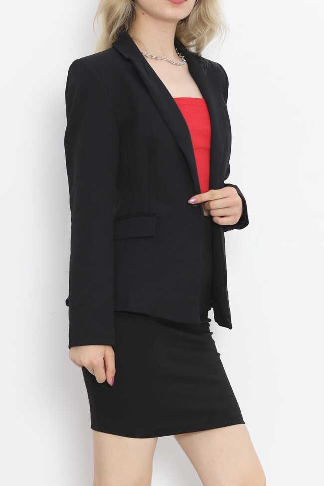 Blazer Ceket Siyah - 8