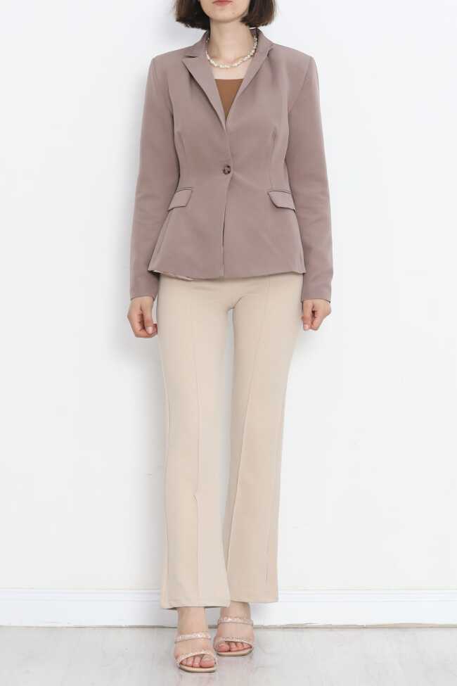 Blazer Ceket Vizon - 2