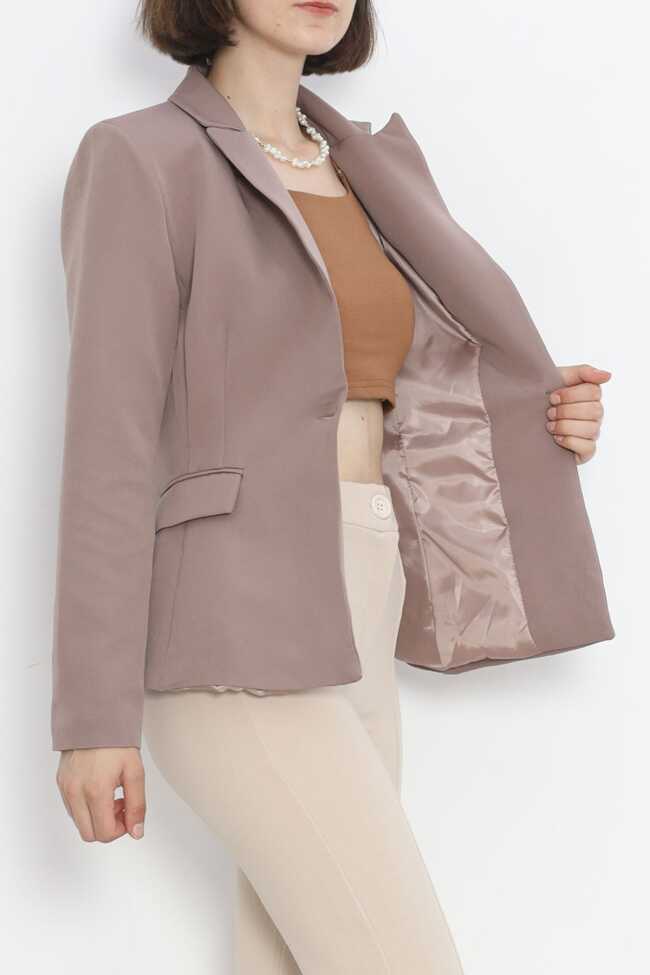 Blazer Ceket Vizon - 3