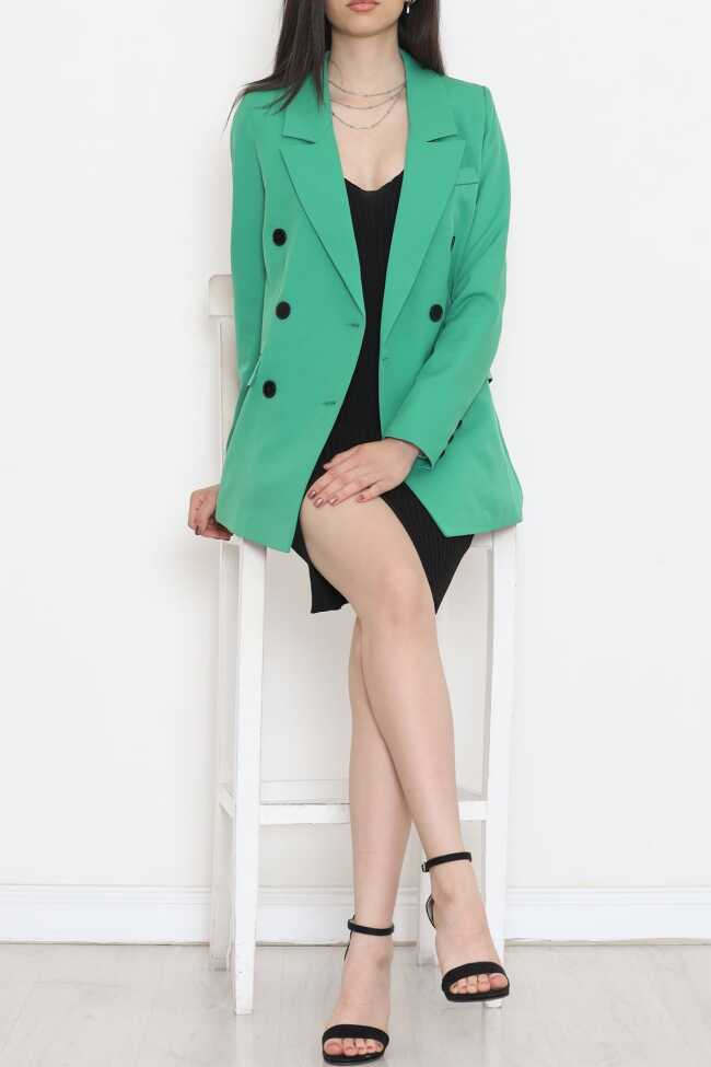 Blazer Ceket Yeşil - 6