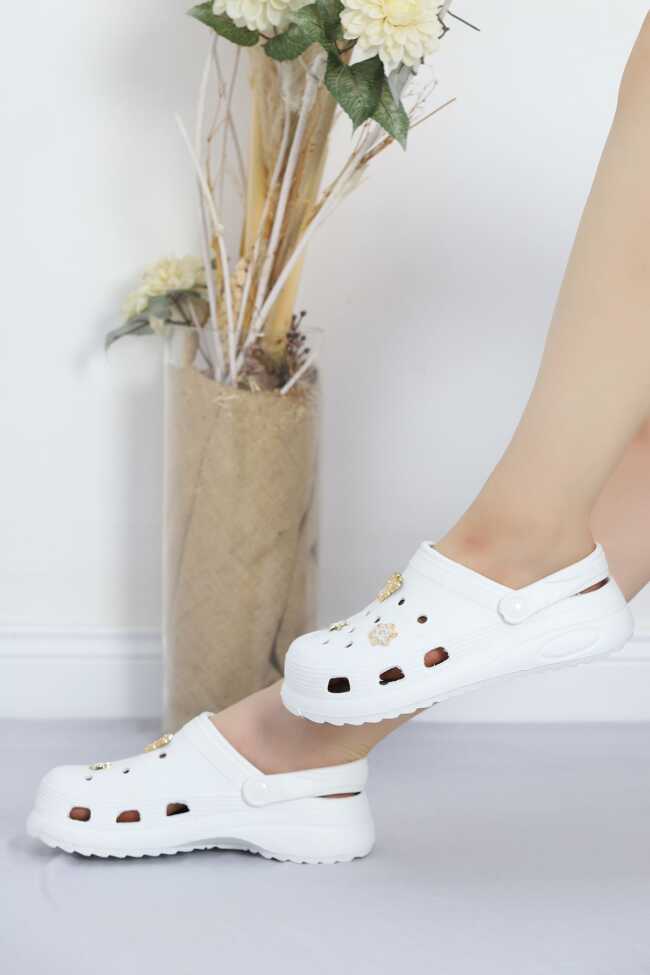 Crocs Terlik Beyaz - 2