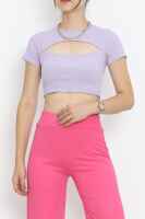 Dekolteli Crop Body Lila - 1