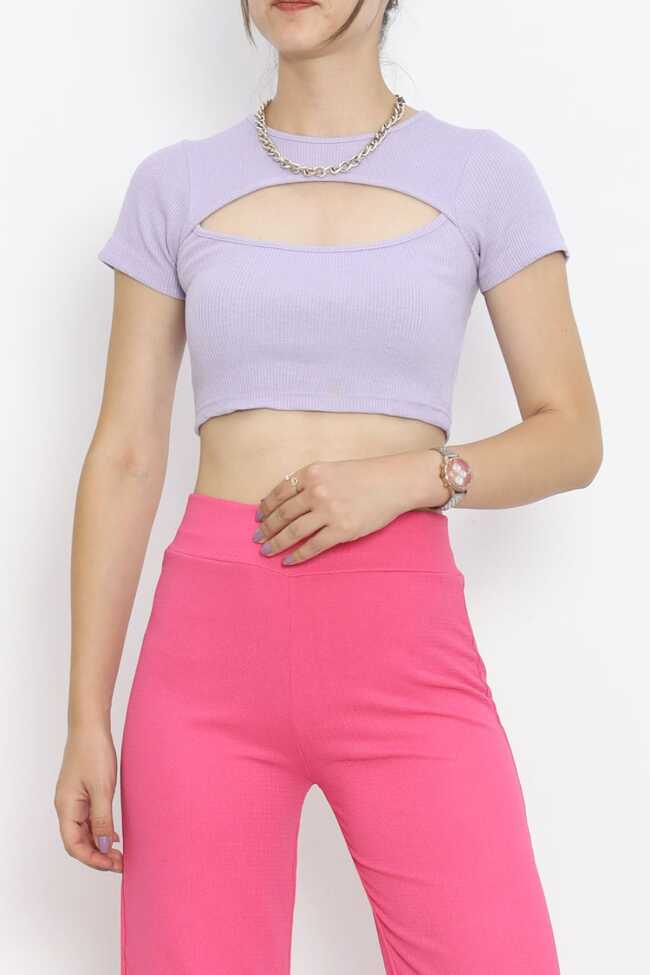 Dekolteli Crop Body Lila - 1