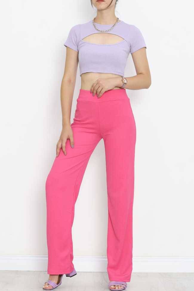 Dekolteli Crop Body Lila - 6