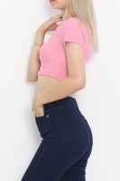 Dekolteli Crop Body Tozpembe - 3