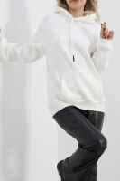 Kanguru Cep Oversize Sweat Ekru - 6