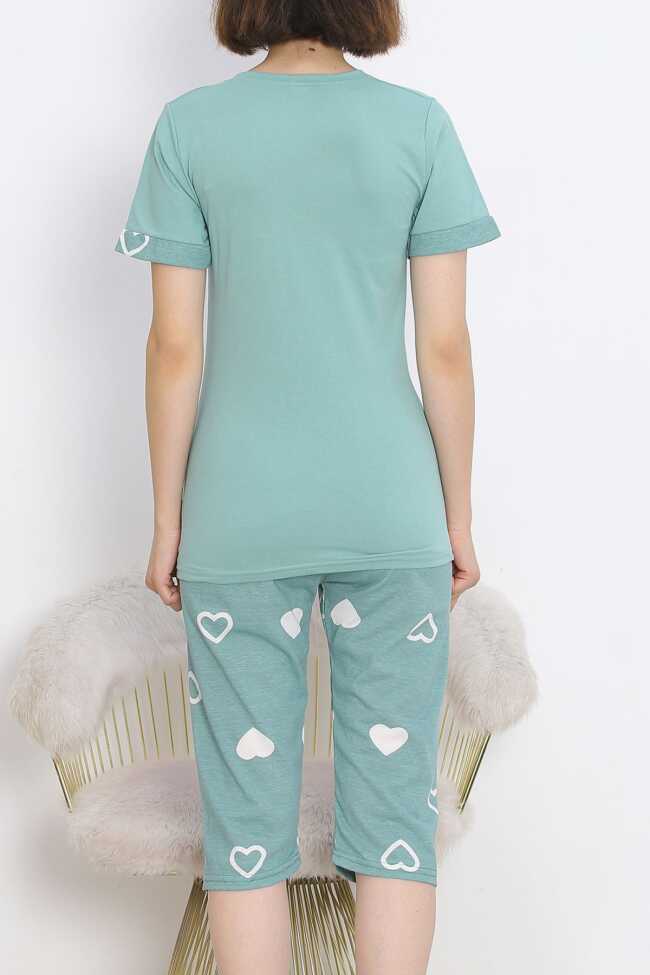 Kaprili Pijama Takımı Mintyeşili - 7