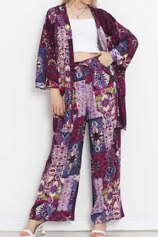 Kimono Takım Mor - 2