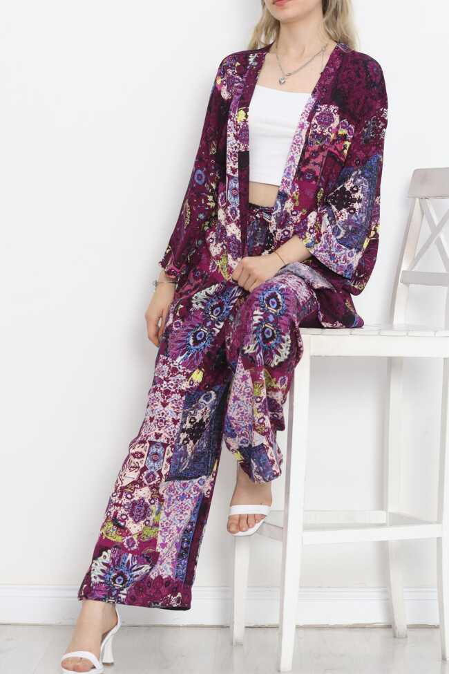 Kimono Takım Mor - 4