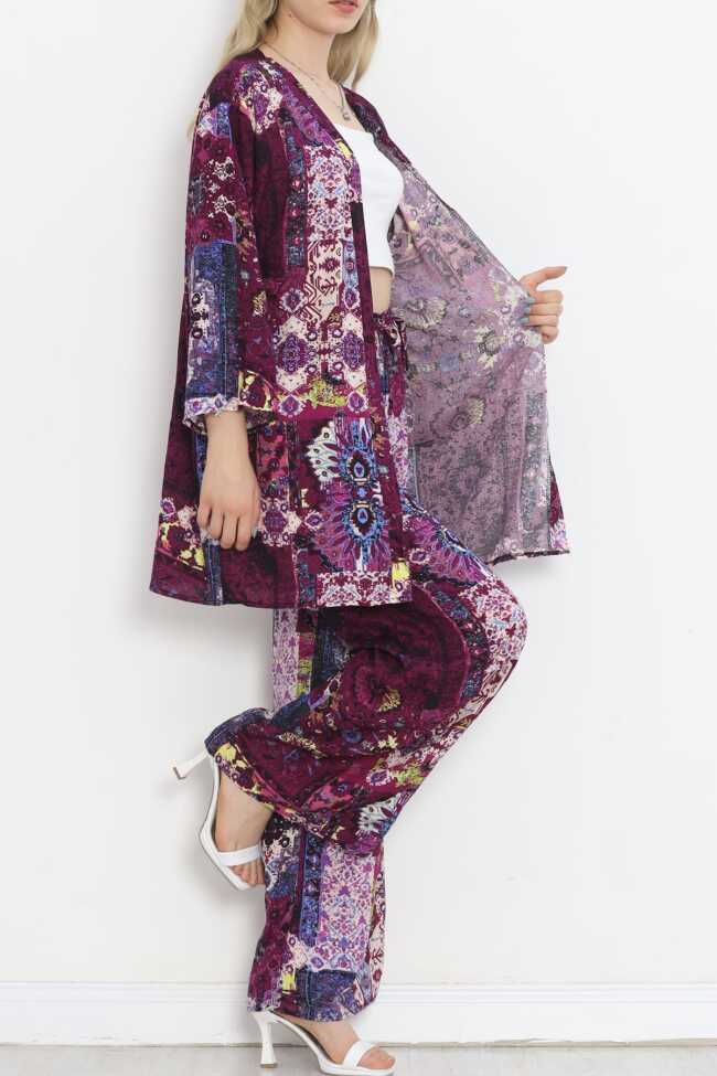 Kimono Takım Mor - 5