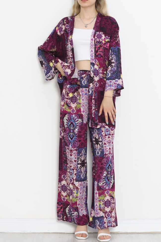 Kimono Takım Mor - 7