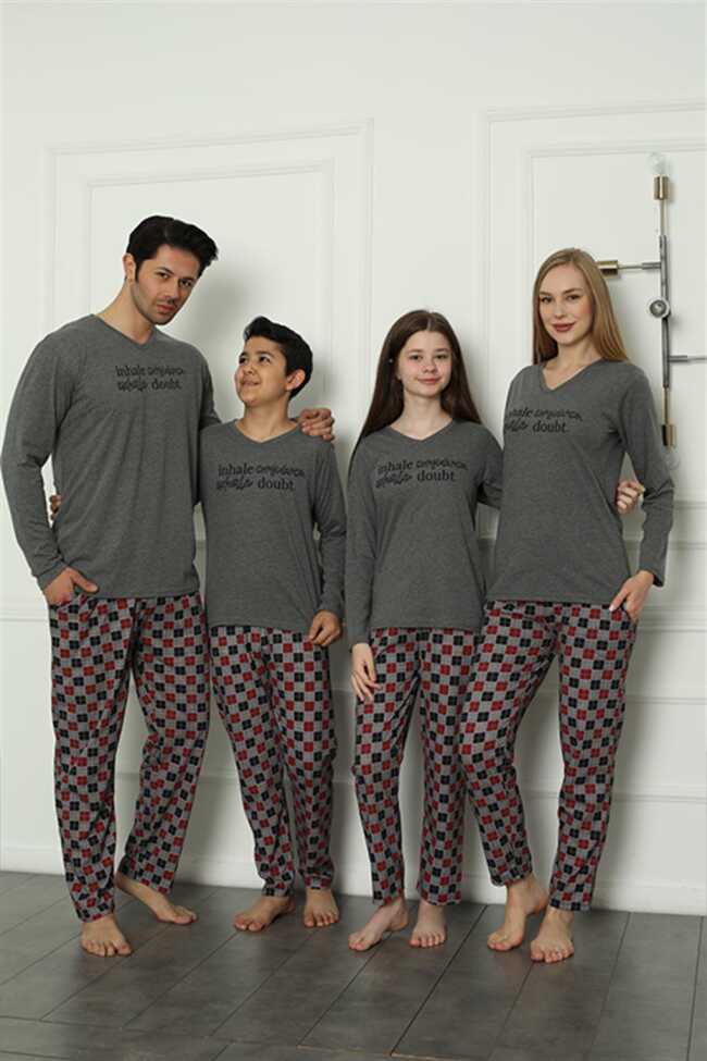 Moda Çizgi Aile Penye Pijama Takım (anne - kız ) 50112 Ayrı Ayrı Satılır . Fiyatları Farklıdır - 1