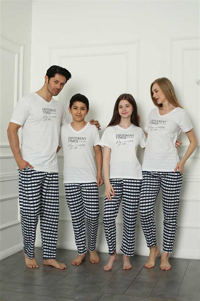 Moda Çizgi Aile Penye Pijama Takım (baba - oğul ) 50113 Ayrı Ayrı Satılır . Fiyatları Farklıdır - 1