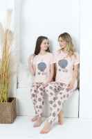 Moda Çizgi Anne Kız Aile I Love Yoga Pijama Takım Ayrı Ayrı Satılır 50101 - 2