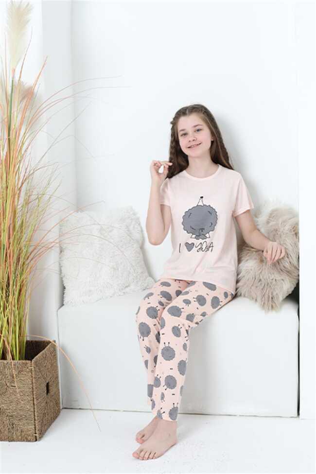 Moda Çizgi Anne Kız Aile I Love Yoga Pijama Takım Ayrı Ayrı Satılır 50101 - 6