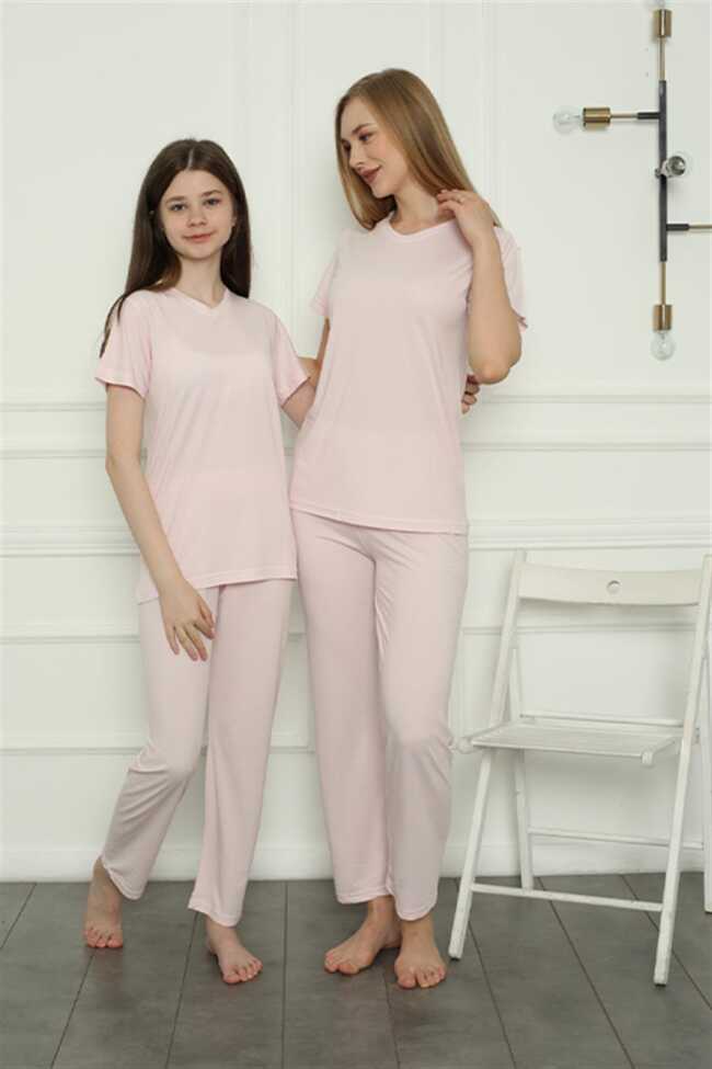 Moda Çizgi Anne Kız Aile Penye Pijama Takım Ayrı Ayrı Satılır. Fiyatları Farklıdır 50107 - 1