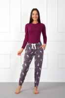 Moda Çizgi Bayan Welsoft Polar Tek Alt Pijama 210047 - 3