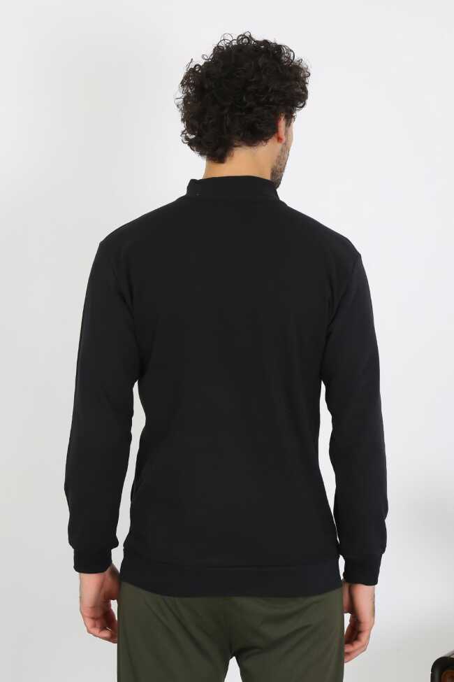 moda çizgi Erkek 3 İplik Penye Sweatshirt 6850 - 4