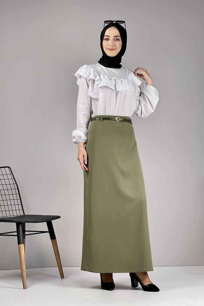 Moda Çizgi Etek - 3