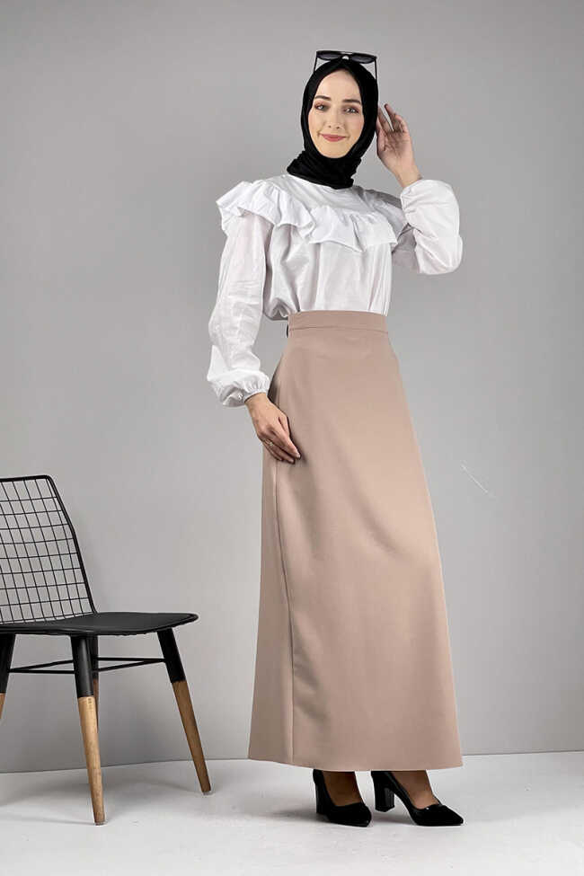 Moda Çizgi Etek - 3