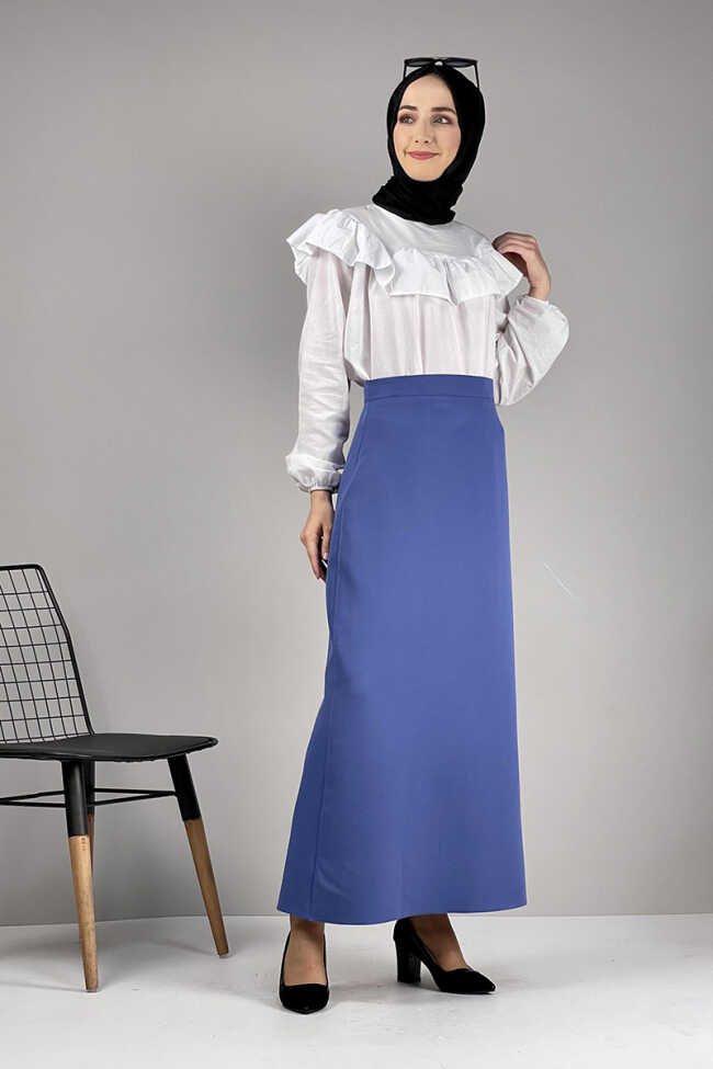 Moda Çizgi Etek - 3