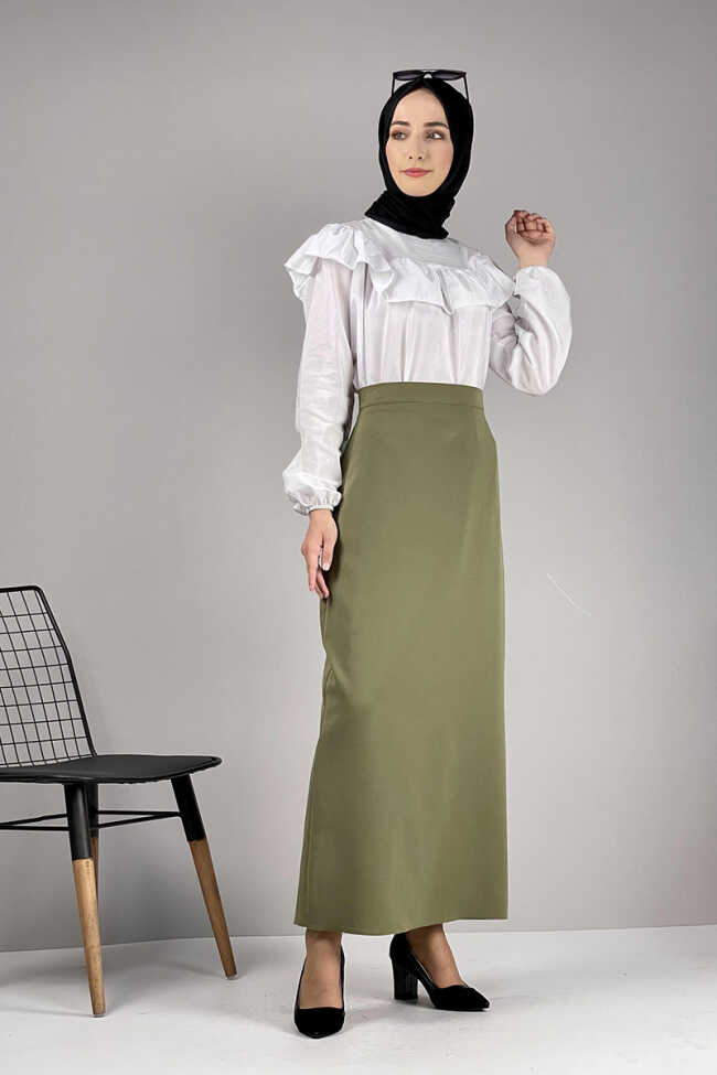 Moda Çizgi Etek - 3