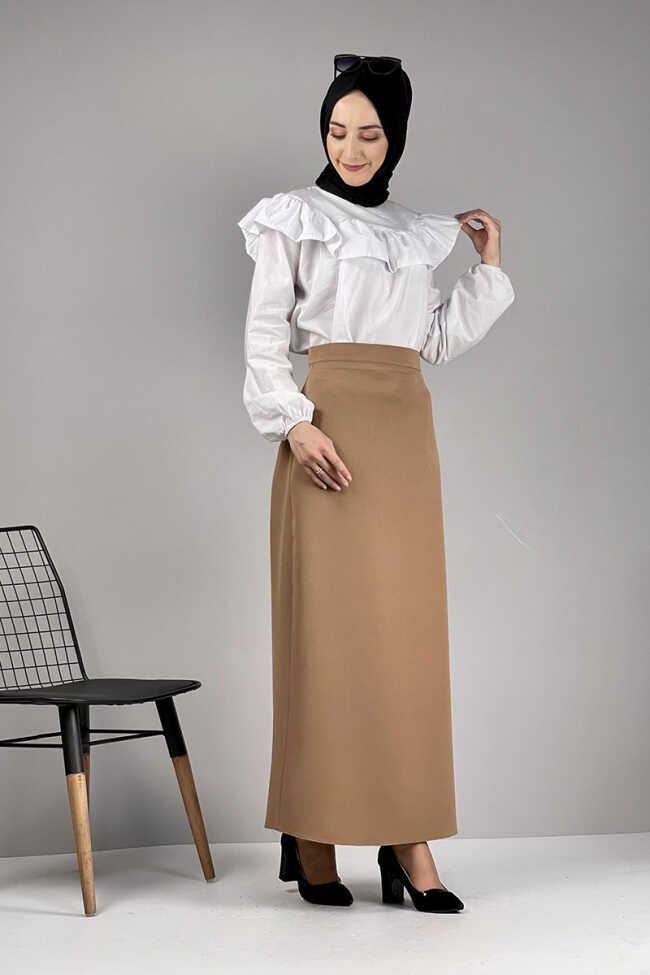 Moda Çizgi Etek - 4