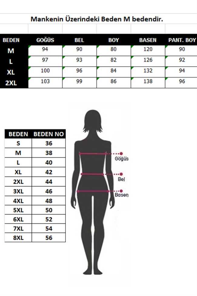 Moda Çizgi Kadın Pamuk Kapşonlu Cepli Eşofman Takım 9027 - 3