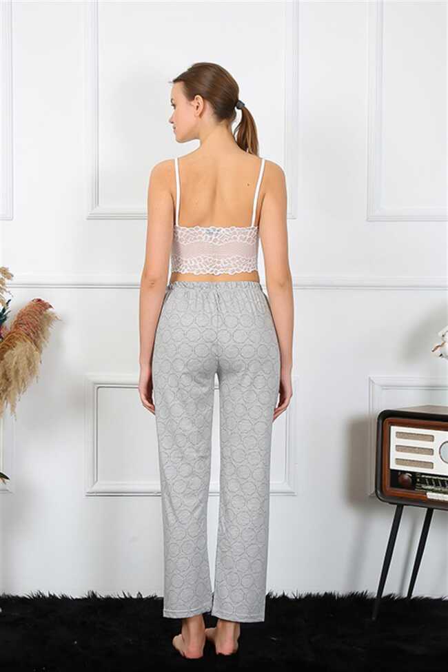 Moda Çizgi Kadın Pamuklu Alt Pijama 27457 - 5