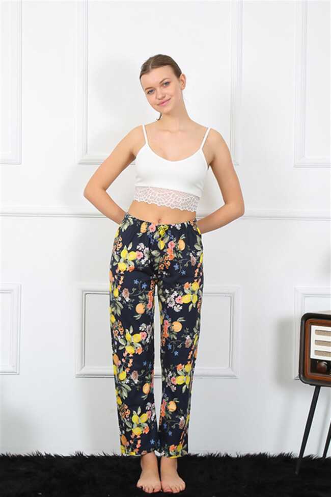 Moda Çizgi Kadın Pamuklu Alt Pijama 27463 - 3