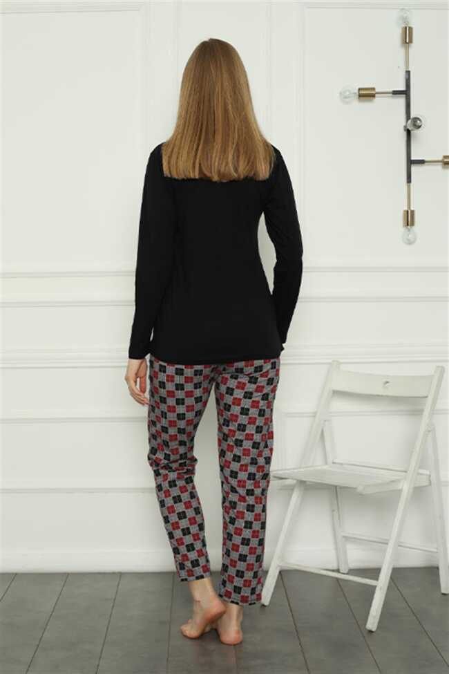 Moda Çizgi Kadın Penye Pijama Takım 4158 - 3