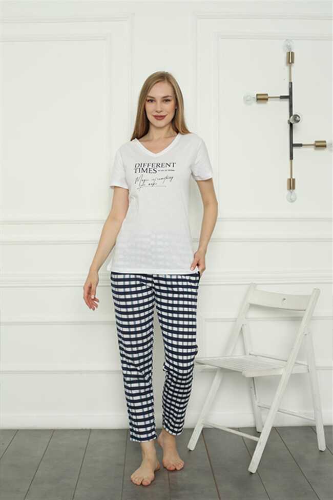 Moda Çizgi Kadın Penye Pijama Takım 4160 - 3