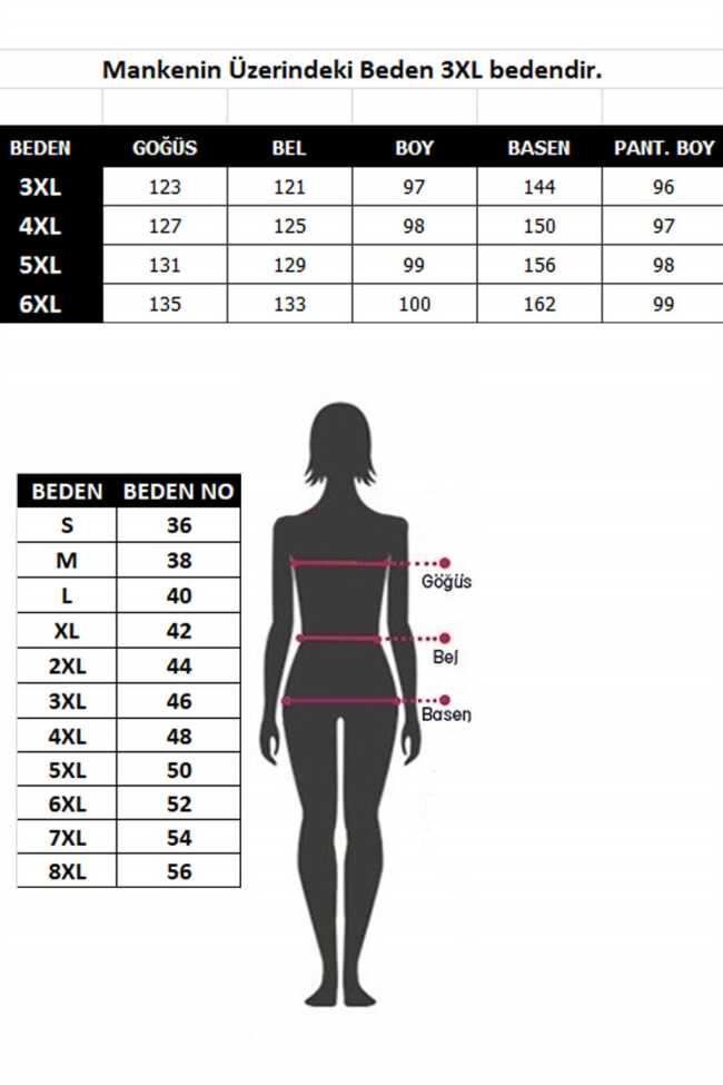 Moda çizgi Tam Tesettür Büyük Beden Mayo 32011 - 4