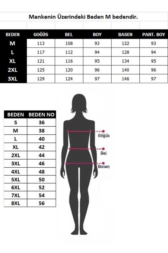 Moda Çizgi Tam Tesettür Çiçek Baskılı Mayo 31015 - 4