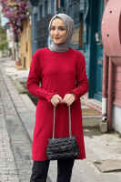 Moda Çizgi Triko Tunik - 5