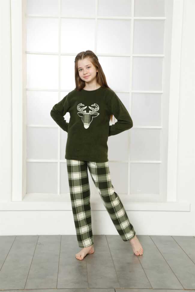 Moda Çizgi WelSoft Polar Çocuk Pijama Takımı 4633 - 1