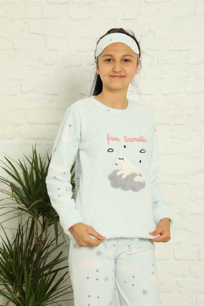 Moda Çizgi WelSoft Polar Kız Çocuk Pijama Takımı 4584 - 1